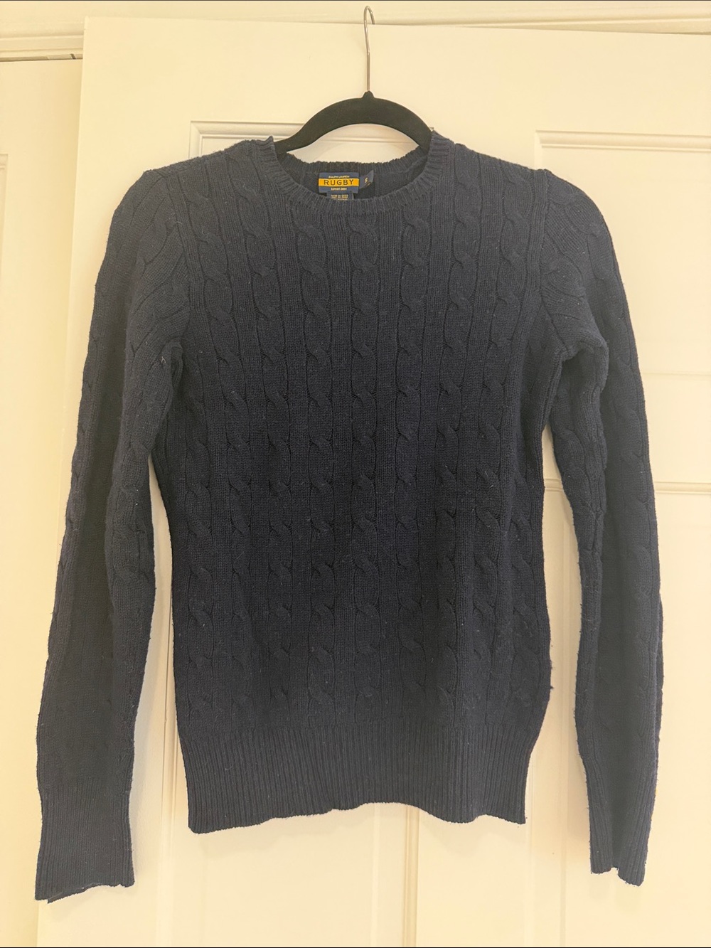 Rugby Ralph Lauren Rugby Navy Cable-Knit Crewneck Sweater